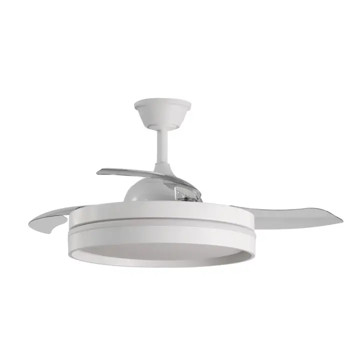 Ventilador Dc Mandarin Blanco 72w 3aspas 108d Reg.intensidad 7200lm 3000-4000-6500k Remoto+memoria+temporizador - 1