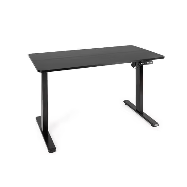 Tooq Origami Mesa de Escritorio Eléctrica Ajustable en Altura 730-1180mm - Color Negro - MDF 18mm - 1