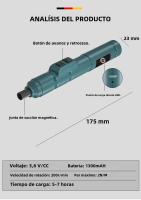 Mini Destornillador Eléctrico Inalámbrico Recargable USB 3.6V 200r/Min Herramienta De Reparación Para El Hogar Con Batería Incluida - details 9