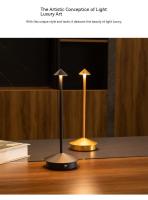 Lámpara De Mesa Recargable Creativa Con Toque LED Para Hotel Bar Café Lámpara Decorativa Para Escritorio Fuente De Iluminación Contemporánea - details 1