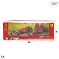 Burago - Maquetas Ferrari SF-24 escala 1:43, pack de Leclerc y Sainz temporada 2024, réplicas con diseño fiel al monoplaza original y acabados perfectos para exponer o jugar - details 6