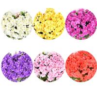 Flores Artificiales Moradas Para Decoración De Fiestas Y Boda Arreglo Floral De Plástico Para Exterior Decoración De Pared Y Jardín - details 3