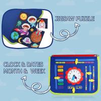 Juguete De Educación Montessori Para Bebés Busy Board De Formación De Habilidades De La Vida Para Preescolar Juguete Sensorial De Aprendizaje Fine Motor Juguete De Viaje - details 19