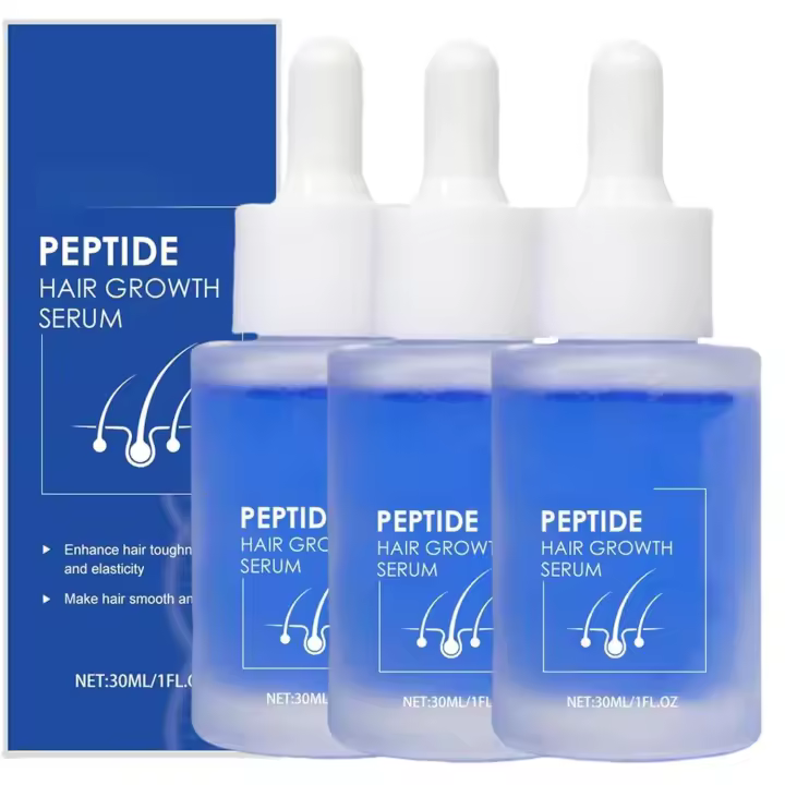 Suero para el Crecimiento del Cabello, Péptidos para el Cabello, Mejora la Resistencia y la Elasticidad del Cabello, Favorece el Crecimiento y Reduce la Caída, Cabello Suave y Brillante, Apto para Todo Tipo de Cabello (2 uds.) (3 uds.) - 1