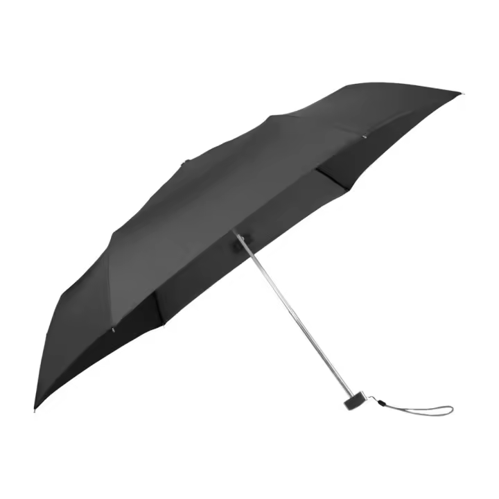 Paraguas Negro Samsonite Rain Pro Ultra Mini Flat Black de Apertura Manual - 1