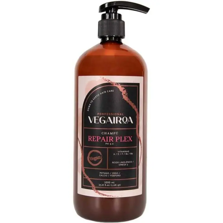 Vegairoa Repair Plex Champú 1000 ml | Champú Reparador y Fortalecedor Profesional - 1