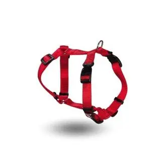 Arppe - Arnés de Nylon Rojo para Perros Adultos Ajustable y Resistente - 1