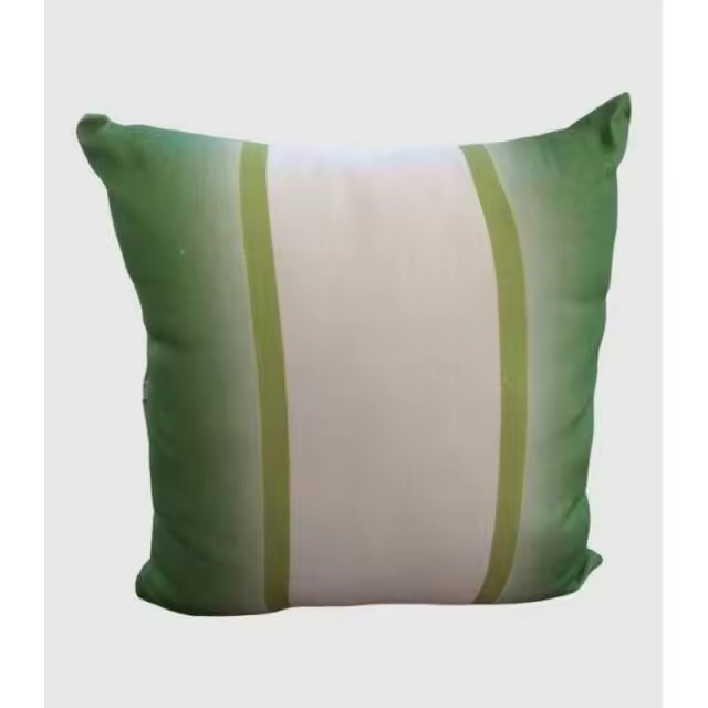 Cojín rayas verde 45x45cm.     -EkilikuaHome - 1