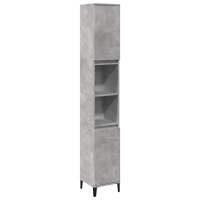 vidaXL Set muebles de baño 2 piezas madera contrachapada gris hormigón - details 2