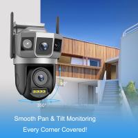 Cámara IP Exterior 4G Con Lente Dual 6K 12MP CCTV Visión Nocturna Color Audio Seguimiento Automático 3 Pantallas Inalámbrica - details 0