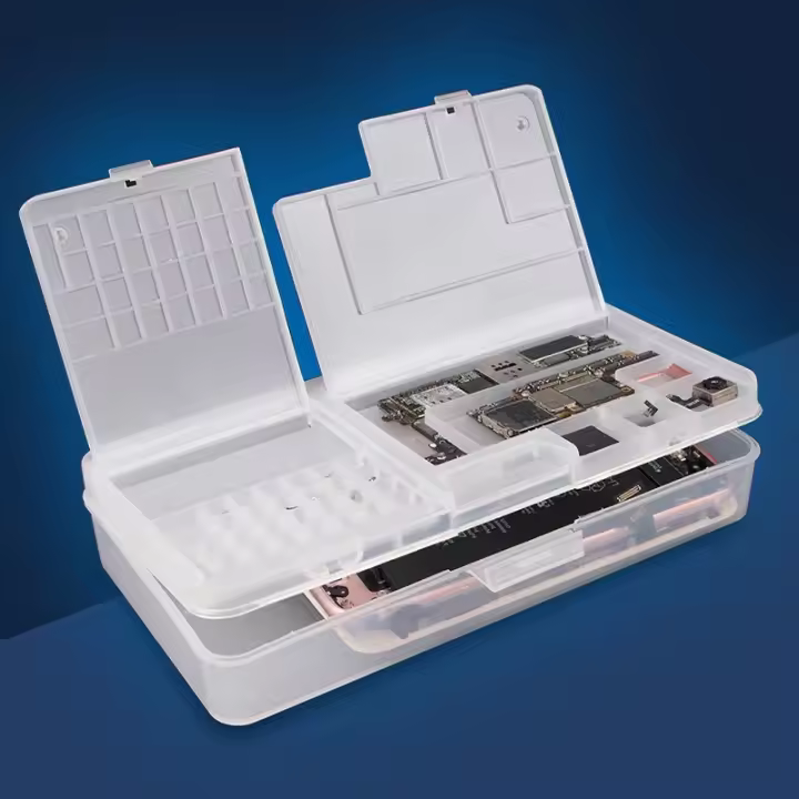 Caja De Almacenamiento Plástica Multiusos SUNSHINE SS-001A Para Reparación De Teléfonos Móviles Y Partes De IC De Placa Madre - 1