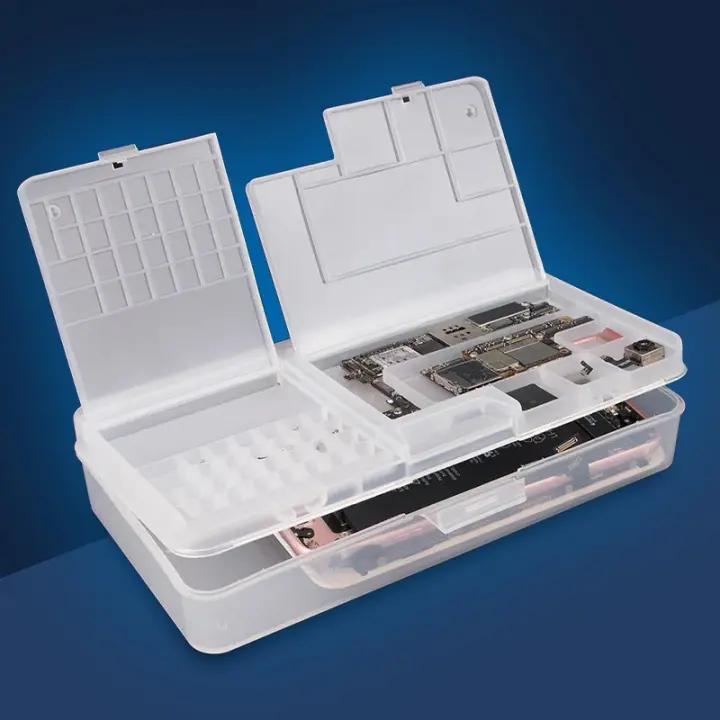 Caja De Almacenamiento Plástica Multiusos SUNSHINE SS-001A Para Reparación De Teléfonos Móviles Y Partes De IC De Placa Madre - 1