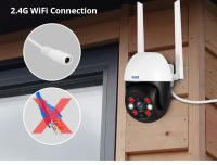 Cámara PTZ WiFi IP KERUI 5MP Tuya Seguridad Exterior Doméstica Con Zoom Digital 4X Visión Nocturna Doméstica CCTV Vigilancia De Video Negro - details 1