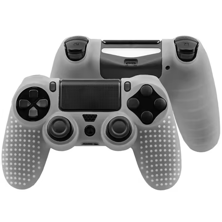 Ociodual Funda de Silicona Compatible Con Mando PS4/Slim/PRO Translucida Carcasa Estuche Anti Caídas Golpes Goma Flexible Suave - 1