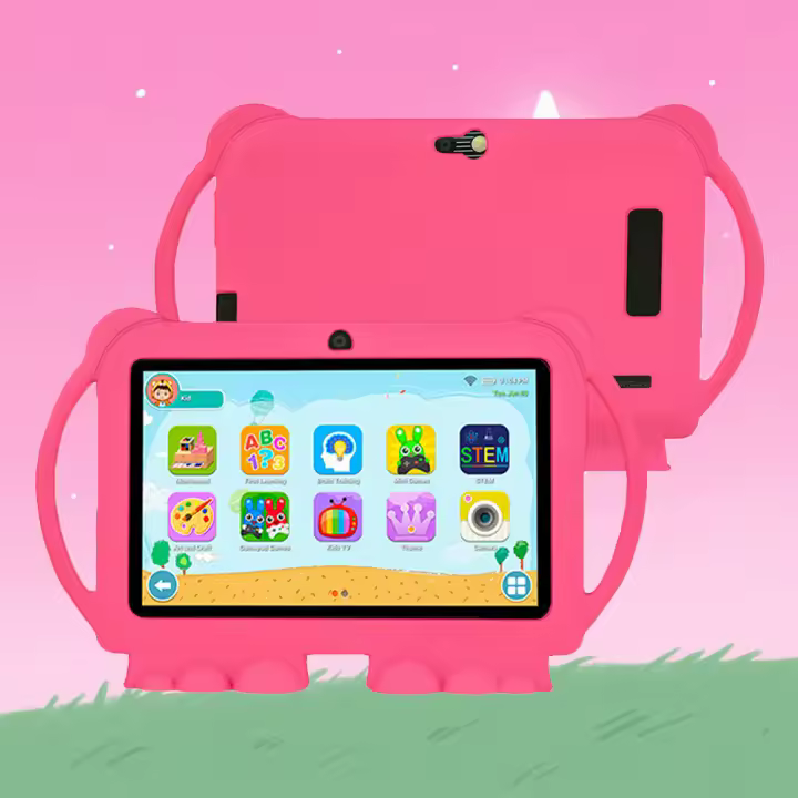 7" Tablet Infantil con Protección Ocular, Control Parental Avanzado, Aplicaciones Aprendizaje, Android 11, Rosa - 1
