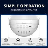 Proyector De Galaxia LED Luz Nocturna Estrellada Para Habitación De Niños 360° Giratorio Planetario Regalo De San Valentín Boda - details 8