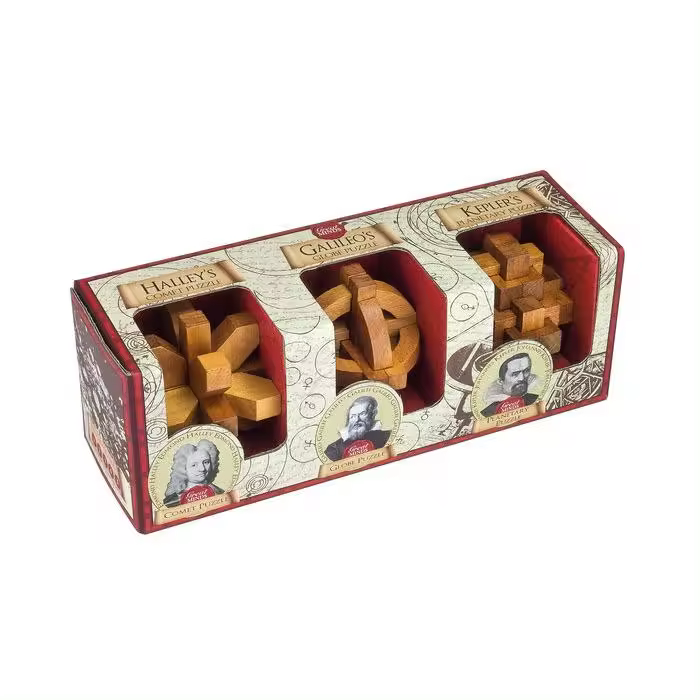 MADNESSTOYS ROMPECABEZAS SET DE 3 HOMBRES HALLEY GALILEO KEPLER PUZZLE - 1