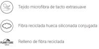 Almohada Microfibra Tacto Seda - Relleno Fibra Hueca Siliconada - Ideal para Diferentes Posiciones de Dormir -  Transpirable y Resistente - Firmeza Media-Baja - details 0