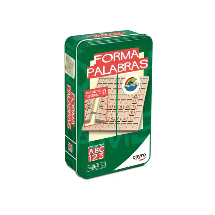 Juego Formapalabras Travel Metal Box (100 % Madera Fsc) (Cayro 128) - 1