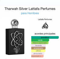 Lattafa Tharwah Silver 100ml - Arabic Luxury Perfume for Men, Long-Lasting Oriental Scent - details 4