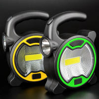 Linterna Portátil LED COB Con Manija Para Camping Y Exteriores Sin Batería Luz De Trabajo Portátil Alimentada Por Batería - details 4