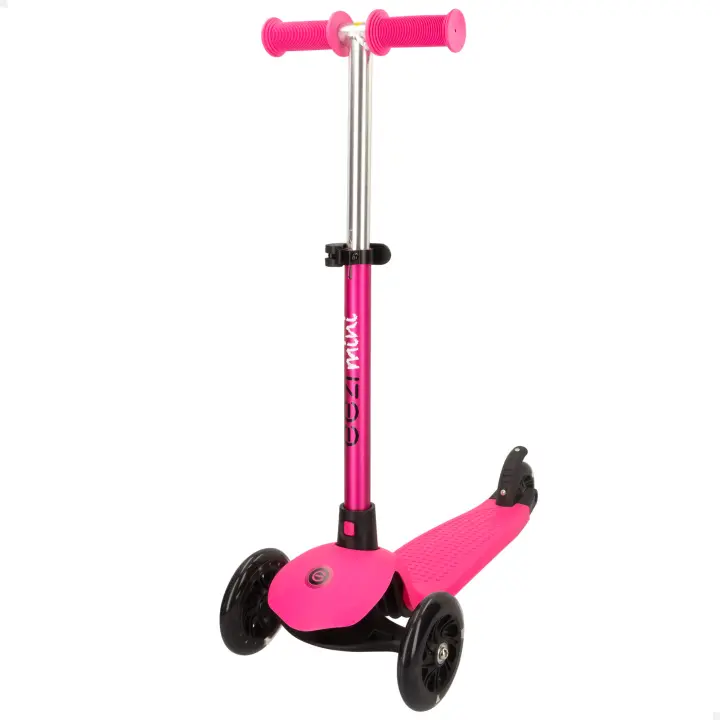 Patinete 3 ruedas fucsia c/manillar desmontable EEZI - 1