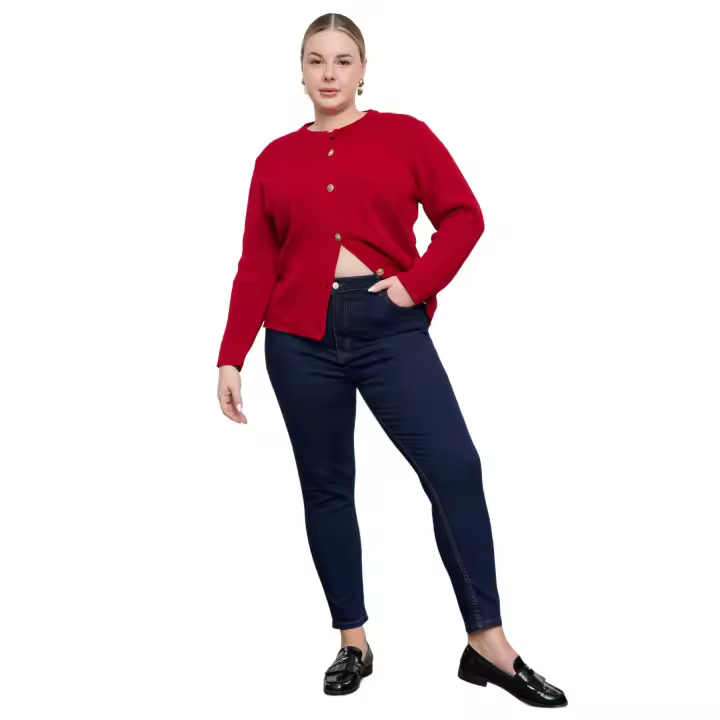 Trendyol Dark Blue Skinny Leg High Waist Stretch Skinny Jeans Tbbss22Je0075 - 1
