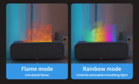 Máquina De Aromaterapia Con Llama Simulada Control Remoto Iluminación De 7 Colores Horario Silencioso Humidificación Perfumador Doméstico - details 5