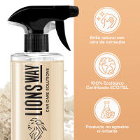 LIONSWAY - Cera Líquida de Carnauba – Limpieza en Seco, Brillo Extremo + Bayeta Profesional Incluida - details 2