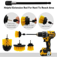 Limpieza De Coche Y Baño: Conjunto De 5 Brocas De Limpieza Con Varilla De Extensión Para Grueso De Piso Baño Cocina Herramientas De Limpieza Automotriz - details 7