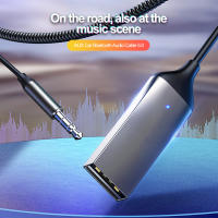 Receptor Transmisor Bluetooth 5.0 Para Coche Con Cable USB a Jack 3.5mm Kit De Audio Auxiliar Y Altavoz Hands-Free Para Coche - details 3