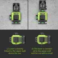 Nivel Láser Nivel Láser Profesional 16 Líneas Automático 360 ° Niveles láser autonivelantes Herramientas de niveles horizontales y verticales - details 3