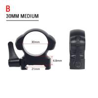 Anillos De Visión Telescópica De Acero Para Rifle De Caza Con Percha Picatinny 25.4mm 30mm Perfil Bajo Medio Alto 2Pcs / Pack Accesorios De Armería - details 18