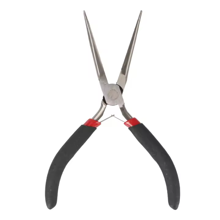 Herramienta Multiuso Alicate De Nariz Larga Alicate De Agujas Herramienta De Reparación Con Mango Curvado Para Carpintería - 1