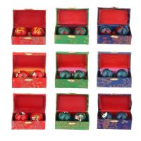 2Pcs Balones De Masaje Para Manos Con Caja De Almacenamiento Fitness Duraderos Juguete De Ejercicio Chino Para Niños Y Ancianos - details 1