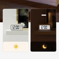 Reloj De Alarma Digital Con Luz LED Y Temperatura Reloj De Mesa Bajo Ruido Para Cama Reloj Electrónico Con Función Snooze 12/24H - details 8