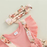 Vestido De Princesa Para Bebé Niña De Algodón Con Volantes Y Mariposa Floral Vestido Casual Veraniego Para Recién Nacidos 0-18 Meses - details 4