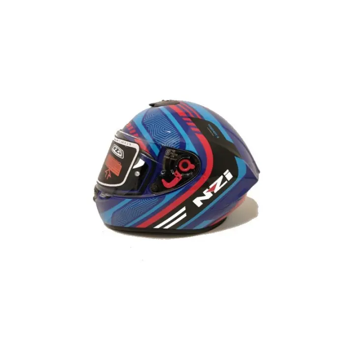 CASCO INTEGRAL NZI TRENDY 2 CONNECTED DARK AZUL ROJO 22.06 - 1