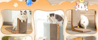 Nobleza - Rascador para Gatos en Forma de L, Rascador Gato de 60 cm,  Rascador de Cartón para Proteger Muebles, Rascador de Pared para Gatos - details 1
