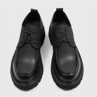 Zapatos De Cuero Para Hombre Casual Clásico Negocios Formales Con Cordones Hechos a Mano Transpirables Suela Gruesa Moda Zapatos - details 8