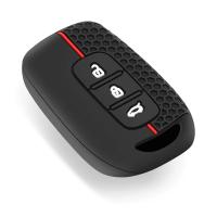 Carcasa De Llave De Coche En Silicona Para Renault Kwid Dacia Sandero Logan Duster 2016 2017 2018 Accesorios Para Llaves De Fob Con Símbolo De Tráfico - details 2