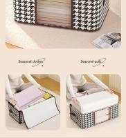 Caja De Almacenamiento Portátil De Gran Capacidad Visible Organizador De Ropa Para El Hogar Con Manijas Plegable a Prueba De Polvo Con Cierre De Cremallera - details 4