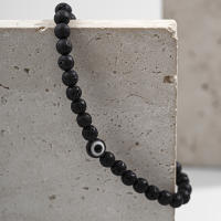 Ingemark Ancleta Vintage Negra Con Cadenilla De Bolas Elásticas Para Hombres Joyería De Pies Para Playa Accesorio De Moda Casual - details 8