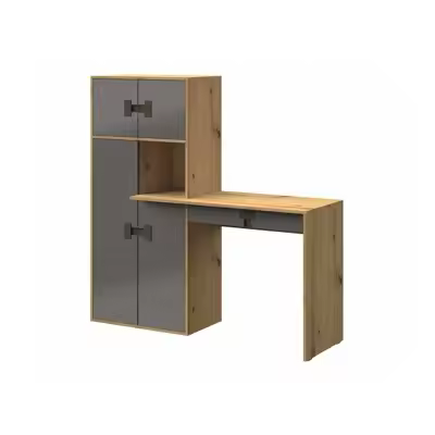 Mesa de oficina Akron N101 , Muebles ES, Con cajones, Con puertas, 151 x 82 x 50cm - 1