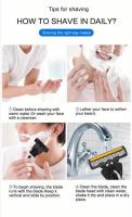 Paquetes De Varias Cubetas Cuchillas Tríples Antideslizantes Para Hombres Afeitadora Manual Recargable Viaje Shaving Bathing - details 5