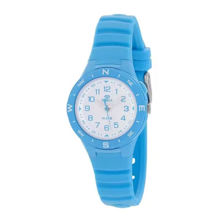 Reloj Marea Niña B25158/5 - Cuarzo - Acero Plástico Azul - Esfera Blanca - Correa Silicona Azul - 1