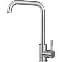 BIT Grifo Cocina Giratorio de 360°, Grifos Cocina Fregadero Monomando Acero Inoxidable SUS304 con Aireador, L-Form Alta Presión Universal, Mezclador de Fregadero Cocina Cepillado - details 0