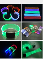 Pulseras LED Luminosas Para Deportes Al Aire Libre Y Fiestas. Pack De 10/20/50 Piezas. Brillo Duradero Para Halloween Y Otras Ocasiones. - details 4