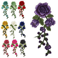 1PC Parche Bordado De Rosas Para Ropa DIY Adhesivo De Flores Aplicaciones Para Reparación Y Moda Accesorios De Telas - details 11