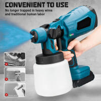 1000ML Cordless Electric Spray Gun Portable High Power Paint Sprayer HVLP Auto Furniture Steel Coating Airbrush For Makita 18V Battery - details 1